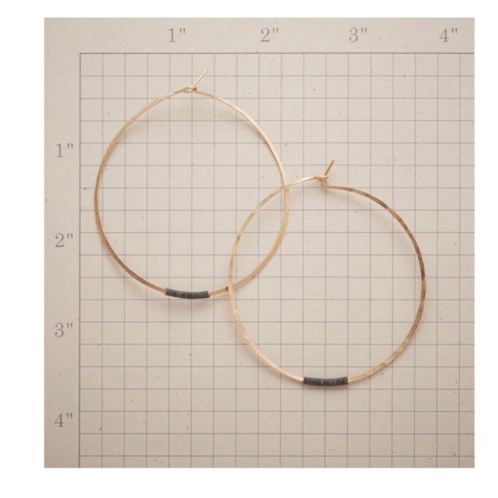Sundance gold hoop earrings